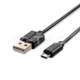 1m.Micro USB kábel fekete gyöngy széria (V-TAC)