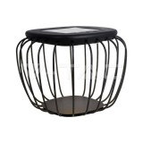 1W LED dizájner napelemes lámpa, szürke, 6000K+3000K (V-TAC)