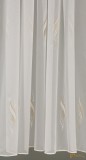 (2 méret 2 szín) Hímzett voila függöny Monza 12 Fehér Barna 210 cm+ózs