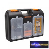 2 az 1-ben műanyag fúró + alkatrész tároló táska