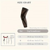 2 db Kompressziós térdtámasz, meleg térdvédő, kötött anyag, nem csúszó, légáteresztő L méret (45-51 cm)
