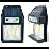 2 db Nagy fényerejű Dupla LED-es Napelemes kerti Fali lámpa, mozgásérzékelős, 600 LM, 1800 mAh, IP65, DT