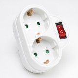 2-es hálózati aljzat kapcsolós