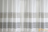 (2 méret 3 szín) Vízszintes csíkos modern fényáteresztő nyírt voile 210-02
