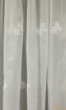 (2 méret 4 szín) Virág mintás hímzett függöny Torino10 210 cm