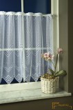 (2 méret) Ella jaquard függöny fehér 5603/45cm