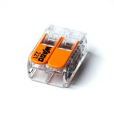 2 pólusú oldható vezeték összekötő (pattintós) WAGO