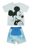 2 részes batikolt rövidnadrágos kisfiú nyári szett Mickey egér mintával
