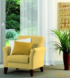 (2 szín) 21103 fényáteresztő függöny R-290 cm(101)-Fehér