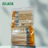 20 részes ecsetkészlet, fa nyél és nylon sörték, töltetlen részletező eszközkészlet olajfestéshez, poreltávolításhoz és tisztításhoz