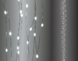 200 LED vízesés fényfüggöny 2 m - Hidegfehér