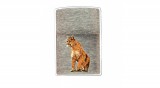 200 Puma Zippo öngyújtó, szálhúzott króm színben -Mountain Lion