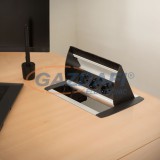 20441 Rejtett elosztó - 3-as, szálcsiszolt, 250 V, 16A, 3 x 1,5 mm²