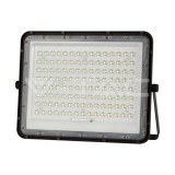 20W LED Napelemes reflektor 6400K cserélhető akkumulátor,3m vezetékkel, fekete színű (V-TAC)