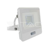 20W LED PIR mozgásérzékelő reflektor SAMSUNG Chip fehér színű 6400K 1M vezetékkel (V-TAC)