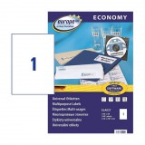 210*297 mm-es Avery Zweckform A4 íves etikett címke, fehér színű (100 ív/doboz)
