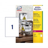 210*297 mm-es Avery Zweckform A4 íves etikett címke, fehér színű (100 ív/doboz)