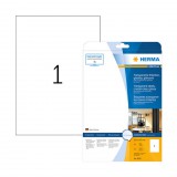 210*297 mm-es Herma A4 íves etikett címke, átlátszó (víztiszta), (25 ív/doboz)