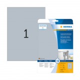 210*297 mm-es Herma A4 íves etikett címke, ezüst színű (25 ív/doboz)