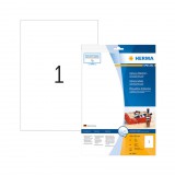 210*297 mm-es Herma A4 íves etikett címke, fehér színű (10 ív/doboz)