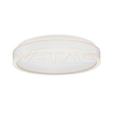 24W LED Dizájner mennyezeti lámpa, fehér színű, kerek forma 4000K (V-TAC)