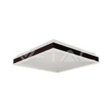 24W LED Dizájner mennyezeti lámpa, fekete színű, négyzet alakú 4000K (V-TAC)
