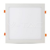 24W LED Prémium Mini Panel Négyzet alakú Természetes fehér