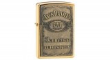 254BJD428 Zippo öngyújtó, arany színben Jack Daniels emblémával