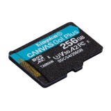 256 GB MicroSDXC Kingston Canvas Go! Plus memóriakártya (Class 10, UHS-1, U3, V30, A2)