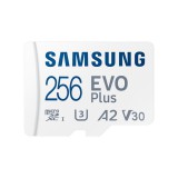 256 GB MicroSDXC Samsung EVO Plus memóriakártya (Class 10, UHS-1, SD adapter)