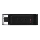 256 GB Pendrive USB-C 3.2 Gen 1 Kingston DataTraveler 70 fekete