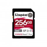 256GB SDHC Kingston Canvas React Plus CL10 UHS-II U3 V90 memóriakártya (SDR2/256GB) (SDR2/256GB)