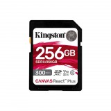 256GB SDHC Kingston Canvas React Plus CL10 UHS-II U3 V90 memóriakártya (SDR2/256GB) (SDR2/256GB) - Memóriakártya