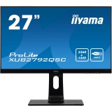 27''/68,5cm (2560x1440) iiyama ProLite XUB2792QSC-B1 16:9 4ms IPS HDMI DisplayPort USB-C VESA Pivot Speaker WQHD Black (XUB2792QSC-B1) - Monitor