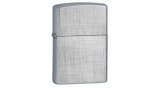28181 Zippo öngyújtó ezüst színben - Vászon szövés mintával
