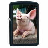 29394 Zippo öngyújtó Matt fekete - Malac