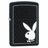 29578 Zippo öngyújtó, matt fekete színben - Playboy