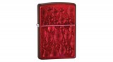 29824 Zippo öngyújtó, piros színben - Láng motívummal