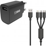2GO Netzladegerät (2-t.) 1x USB 1x Micro USB 1x Lightning sw (797257)