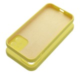 2mm Apple iPhone 12 szilikon hátlap tok, sárga
