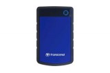 2TB  2.5" Transcend StoreJet 25H3 külső winchester USB 3.0 (TS2TSJ25H3B) ütésálló feket-kék