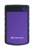 2TB  2.5" Transcend StoreJet 25H3P külső winchester USB 3.0 (TS2TSJ25H3P) ütésálló fekete-lila