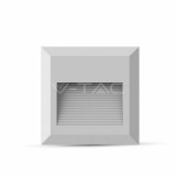 2W LED Lépcsővilágítás Fehér test Négyzet Természetes Fehér