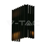 2x6W LED Kültéri, fali lámpa (W141*D65*H200 mm) 3000K fekete színű IP65 (V-TAC)