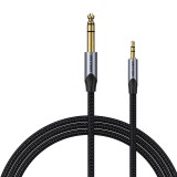 3.5mm Male to 2x Male RCA Cable 1.5m Vention BCLBG Black