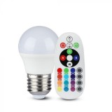 3,5W LED izzó E27 G45 RGB+DW 4000K - 2773 V-TAC