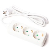 3-as elosztó 5m fehér (hosszabbító)