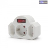 3-as fali elosztó - kapcsolóval