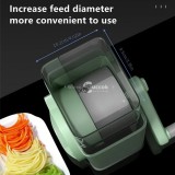 3 az 1-ben kézi forgó reszelő, rozsdamentes acél pengékkel, többfunkciós konyhai eszköz sajt, zöldség és dió reszeléséhez