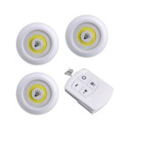 3 darabos vezeték nélküli led lámpa szett távirányítóval